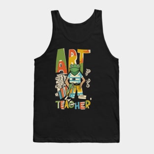 Art teacher funny cute victor design Tank Top